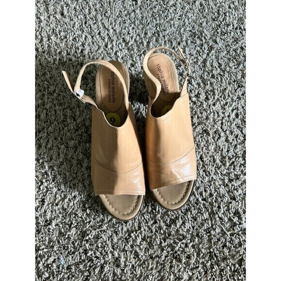 Sophia Milano Tan Sandals size 9 - Picture 1 of 9